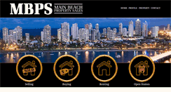 Desktop Screenshot of mainbeachpropertysales.com